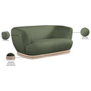 Meridian Kipton Green Boucle Fabric Loveseat IMAGE 11