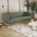 Meridian Kipton Green Boucle Fabric Sofa IMAGE 2
