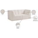 Meridian Relax Cream Velvet Modular Sofa IMAGE 11