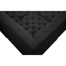 Meridian Tuft Black Velvet Modular Sectional IMAGE 17
