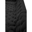 Meridian Tuft Black Velvet Modular Sectional IMAGE 17