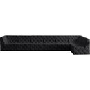 Meridian Tuft Black Velvet Modular Sectional IMAGE 7