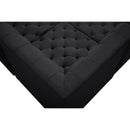 Meridian Tuft Black Velvet Modular Sectional IMAGE 11