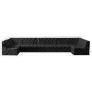 Meridian Tuft Black Velvet Modular Sectional IMAGE 14