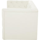 Meridian Tuft Cream Velvet Modular Sofa IMAGE 6