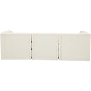 Meridian Tuft Cream Velvet Modular Sofa IMAGE 4
