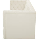 Meridian Tuft Cream Velvet Modular Sofa IMAGE 7