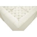 Meridian Tuft Cream Velvet Modular Sectional IMAGE 17