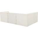 Meridian Tuft Cream Velvet Modular Sectional IMAGE 5