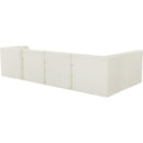 Meridian Tuft Cream Velvet Modular Sectional IMAGE 6