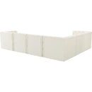 Meridian Tuft Cream Velvet Modular Sectional IMAGE 6
