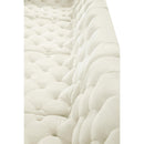 Meridian Tuft Cream Velvet Modular Sectional IMAGE 11