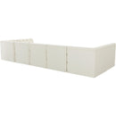 Meridian Tuft Cream Velvet Modular Sectional IMAGE 3