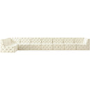 Meridian Tuft Cream Velvet Modular Sectional IMAGE 9
