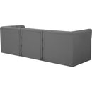 Meridian Tuft Grey Velvet Modular Sofa IMAGE 3