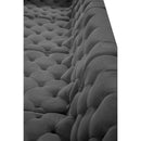 Meridian Tuft Grey Velvet Modular Sectional IMAGE 16