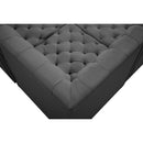 Meridian Tuft Grey Velvet Modular Sectional IMAGE 17