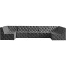 Meridian Tuft Grey Velvet Modular Sectional IMAGE 4