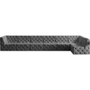 Meridian Tuft Grey Velvet Modular Sectional IMAGE 7