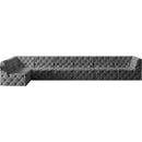 Meridian Tuft Grey Velvet Modular Sectional IMAGE 8