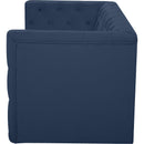 Meridian Tuft Navy Velvet Modular Sofa IMAGE 6