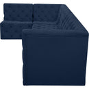 Meridian Tuft Navy Velvet Modular Sectional IMAGE 12