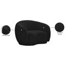 Meridian Hyde Black Boucle Fabric Chair IMAGE 14