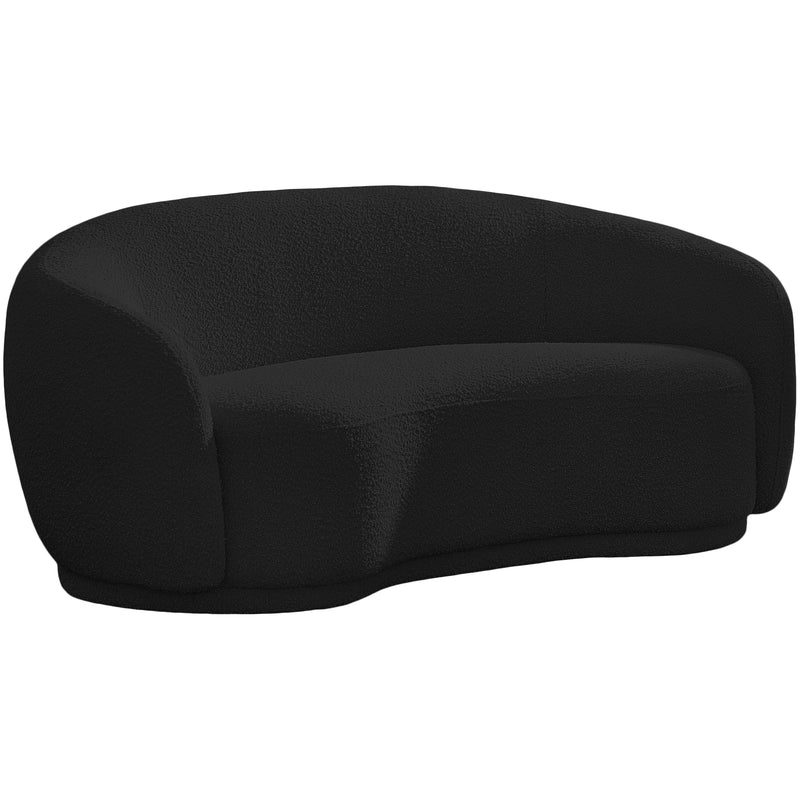Meridian Hyde Stationary Fabric Loveseat 693Black-L IMAGE 1
