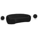 Meridian Hyde Black Boucle Fabric Sofa IMAGE 15