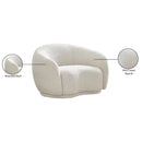 Meridian Hyde Cream Boucle Fabric Chair IMAGE 14
