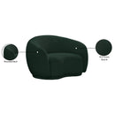 Meridian Hyde Green Boucle Fabric Chair IMAGE 14