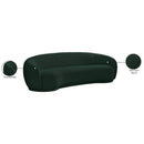 Meridian Hyde Green Boucle Fabric Sofa IMAGE 15