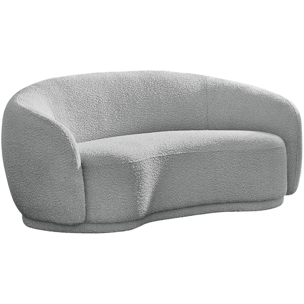 Meridian Hyde Stationary Fabric Loveseat 693Grey-L IMAGE 1