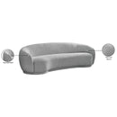 Meridian Hyde Grey Boucle Fabric Sofa IMAGE 15