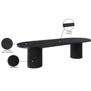 Meridian Belinda Black Oak Veneer Dining Table (3 Boxes) IMAGE 15