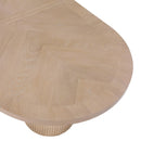 Meridian Belinda Natural Oak Veneer Dining Table (3 Boxes) IMAGE 11