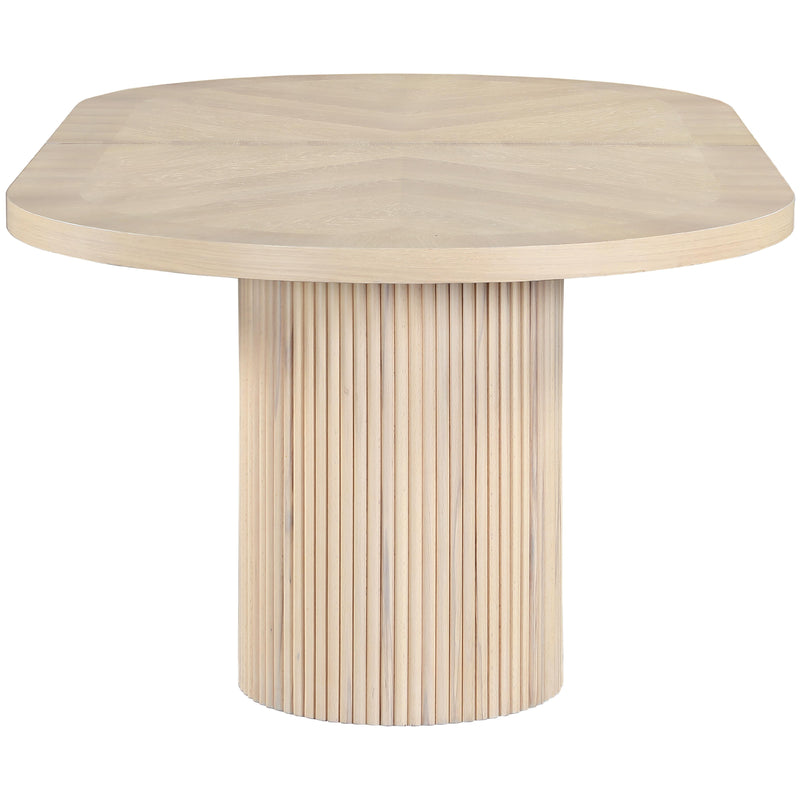 Meridian Belinda Natural Oak Veneer Dining Table (3 Boxes) IMAGE 12