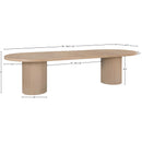 Meridian Belinda Natural Oak Veneer Dining Table (3 Boxes) IMAGE 14