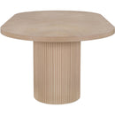 Meridian Belinda Natural Oak Veneer Dining Table (3 Boxes) IMAGE 8