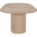 Meridian Belinda Natural Oak Veneer Dining Table (3 Boxes) IMAGE 9