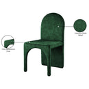Meridian Summer Green Velvet Dining Side Chair IMAGE 7