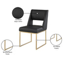 Meridian Jayce Black Vegan Leather Dining Chair IMAGE 7