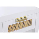 Meridian Langham White Night Stand IMAGE 14