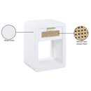 Meridian Langham White Night Stand IMAGE 17