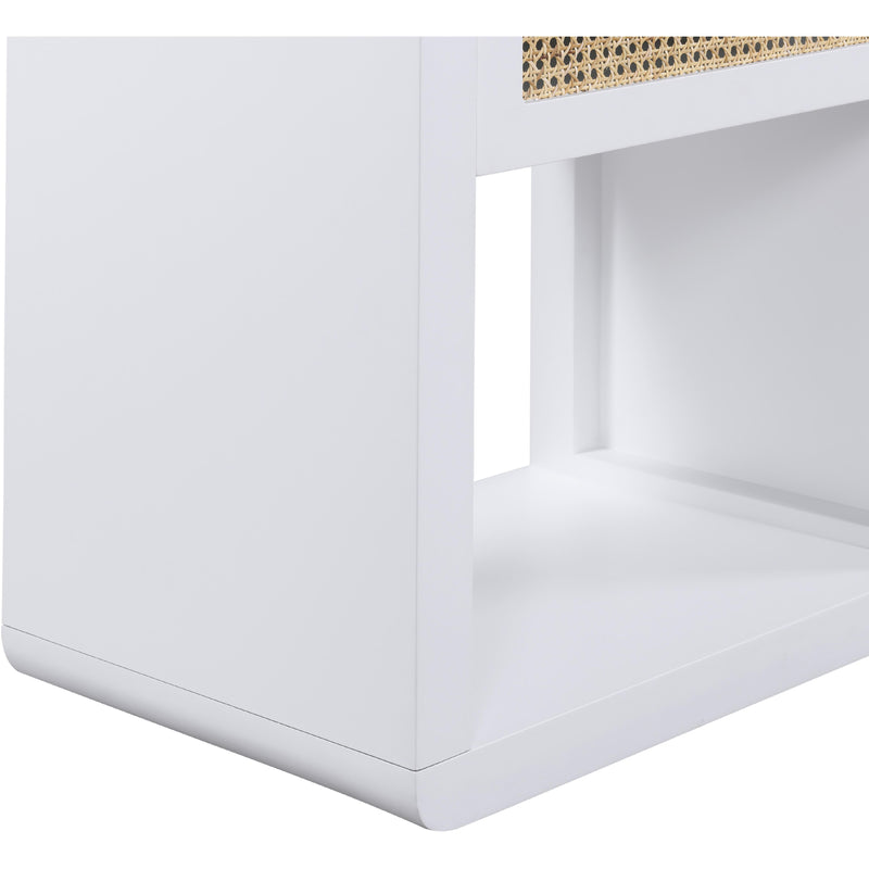 Meridian Langham White Night Stand IMAGE 13