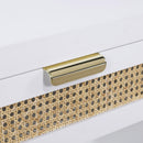 Meridian Langham White Night Stand IMAGE 14