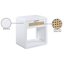 Meridian Langham White Night Stand IMAGE 17