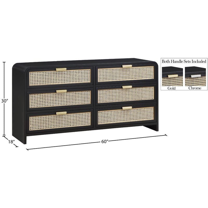 Meridian Sage Black Dresser IMAGE 14