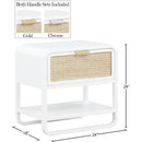 Meridian Sage White Wood Veneer Night Stand IMAGE 16