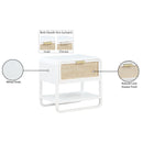 Meridian Sage White Wood Veneer Night Stand IMAGE 17